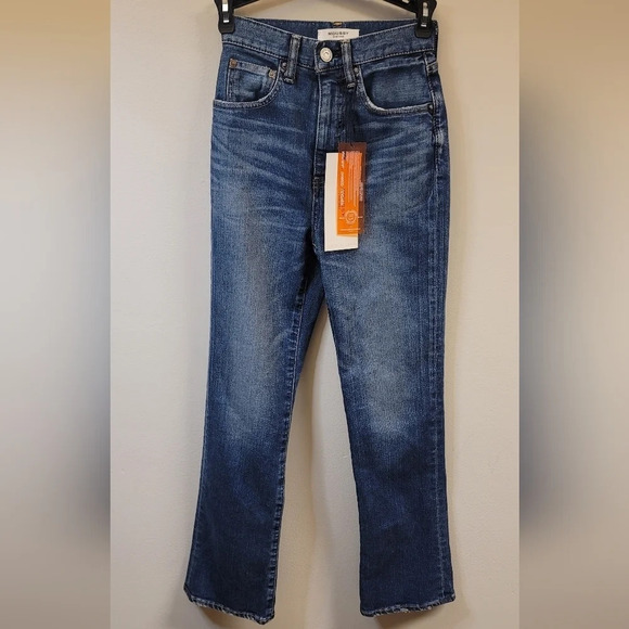MOUSSY VINTAGE Jeans Otis Flare Hi High Rise Jeans In Blue Size 24 - Picture 4 of 8